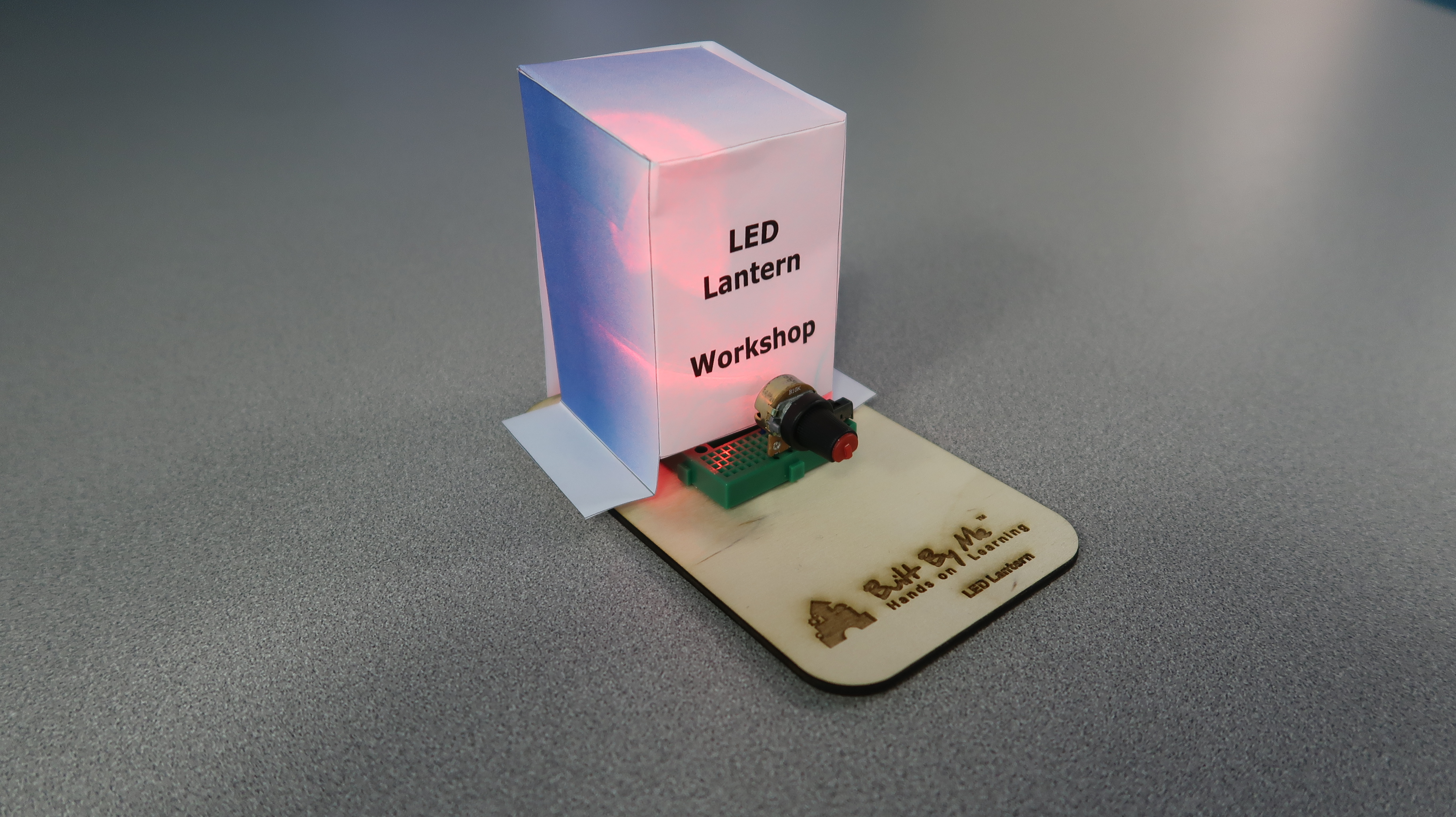HOLIDAY THEMED SINGLE SESSION - Light-up your personalized LED Lantern